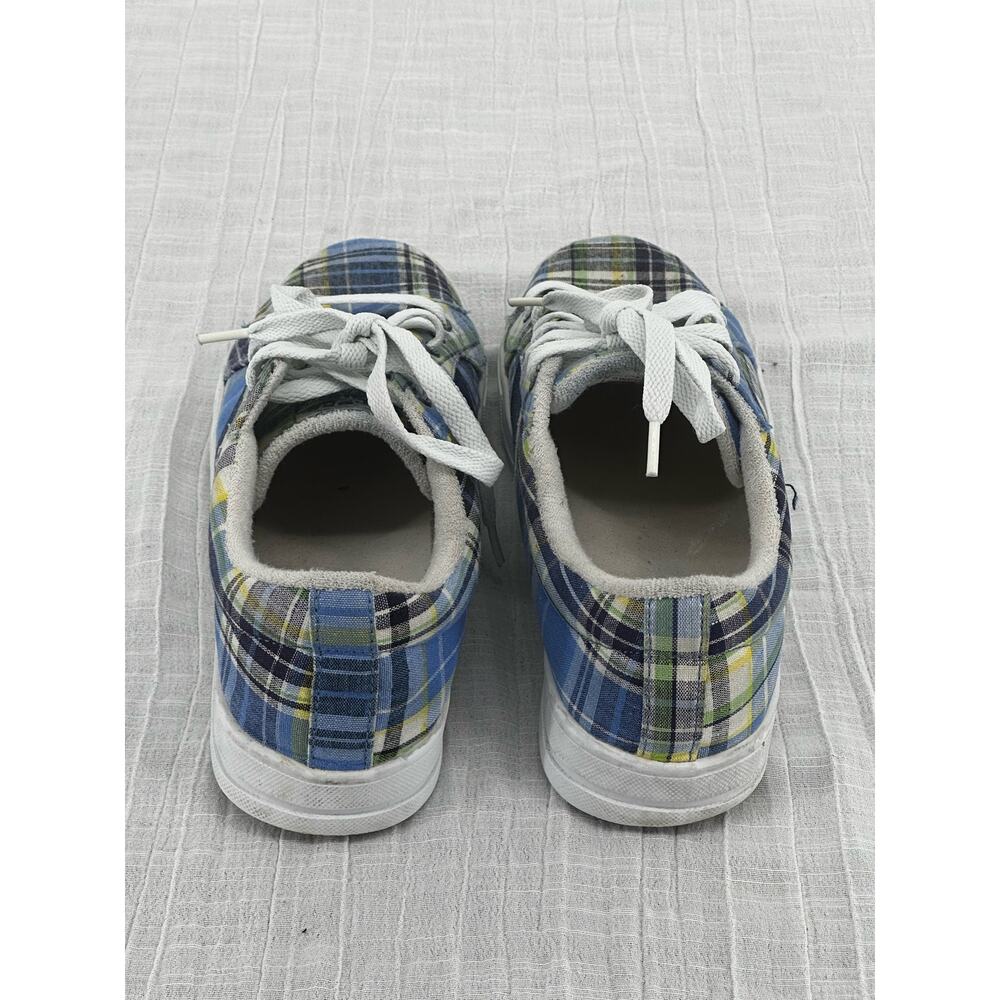 Beverly Hill Polo Club Canvas Sneakers Lace up Blue White Yellow 10 - Picture 4 of 9